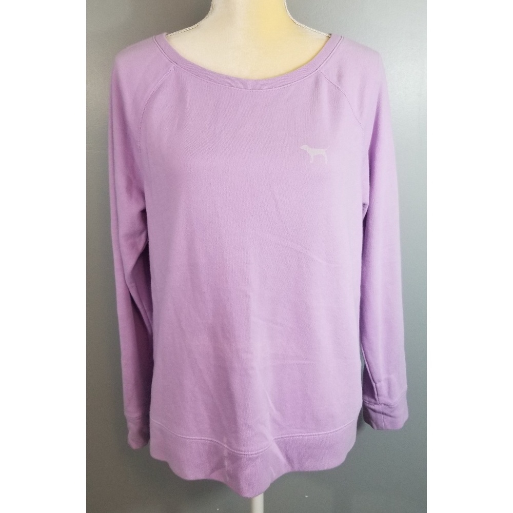VICTORIAS SECRET Purple Open back Pullover Large